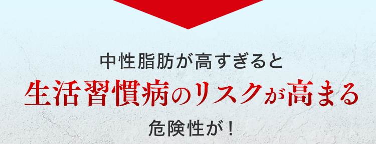 中性脂肪が高すぎると生活習慣病のリスクが高まる危険性が！